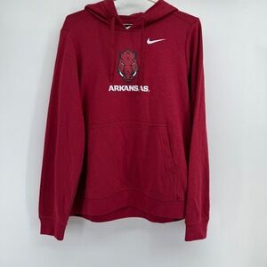 Nike Arkansas Razorbacks Red Pullover Hoodie‎ Kids L